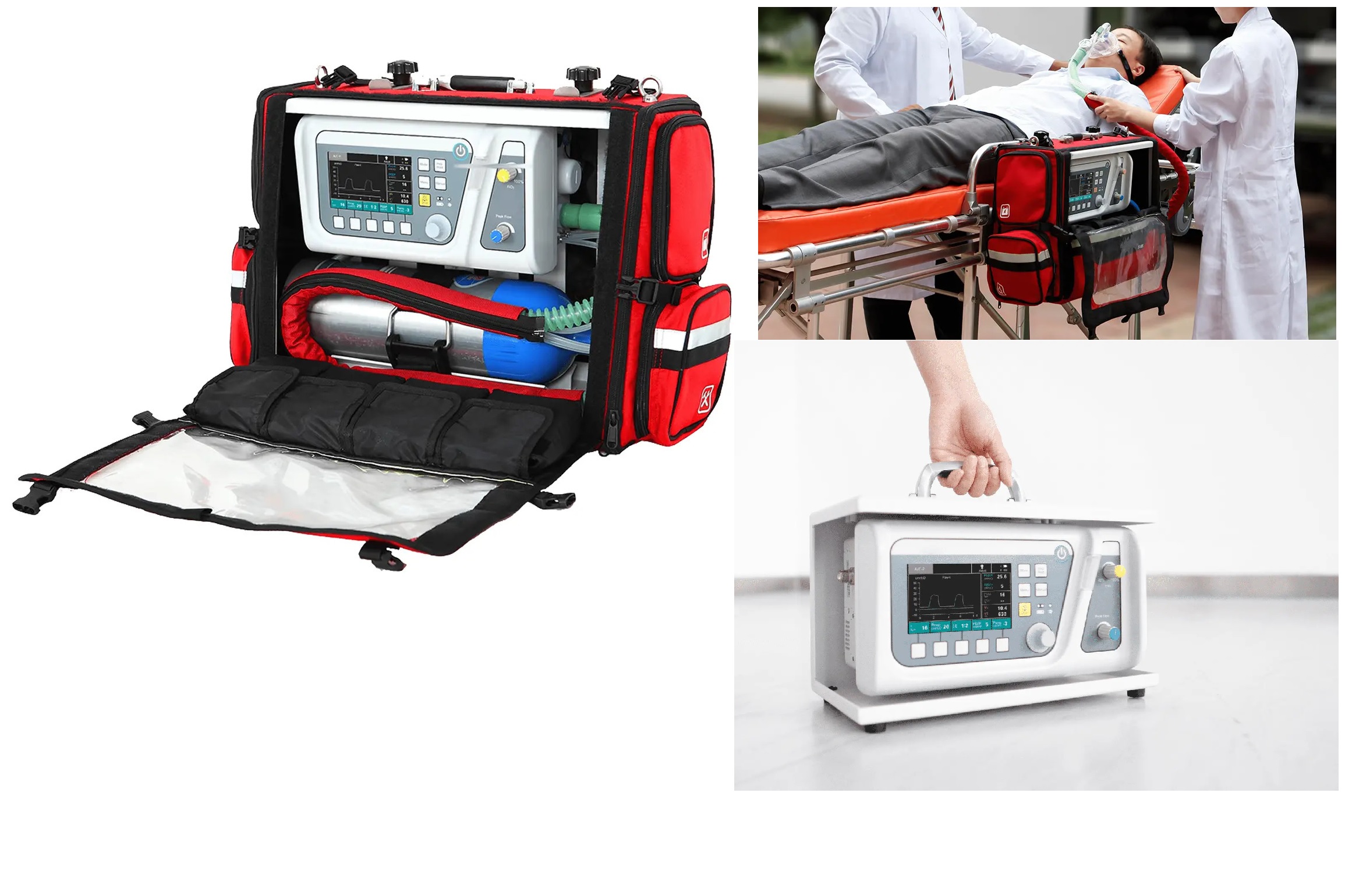 Máy thở di động dành cho cứu thương và cấp cứu trong bệnh viện