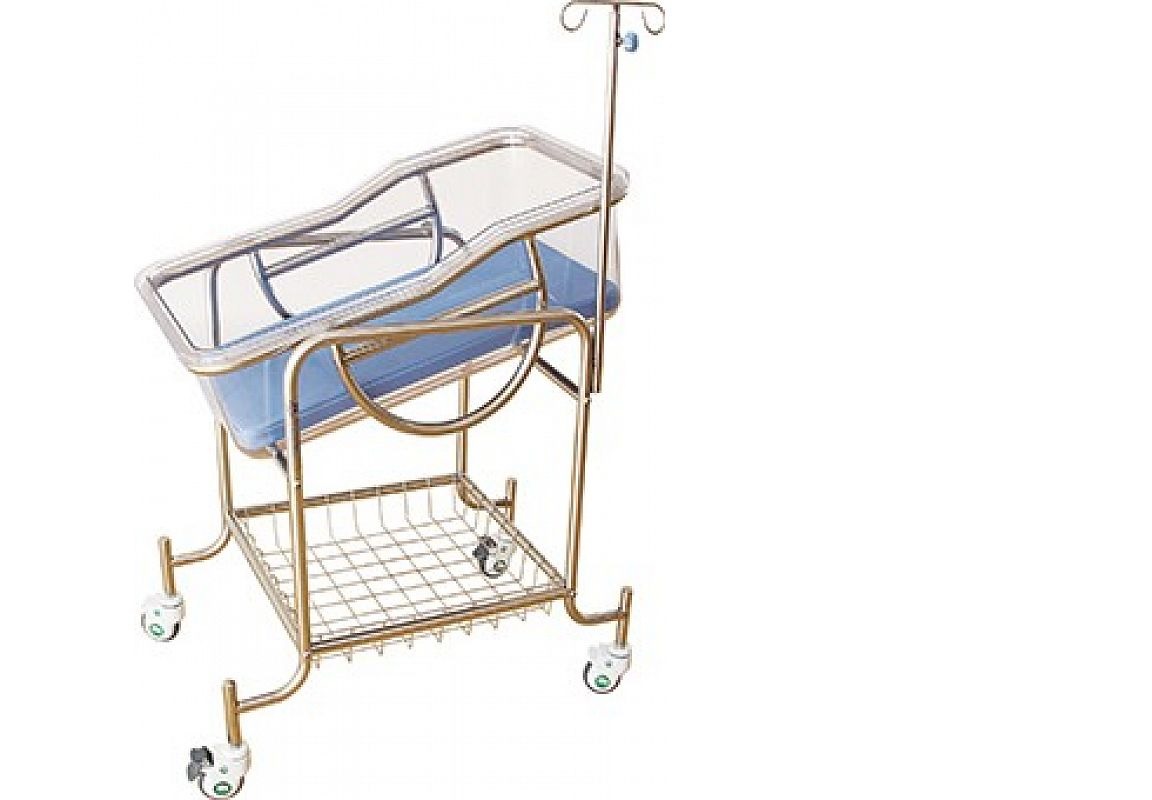 Xe nôi trẻ sơ sinh bằng thép không gỉ - Stainless steel baby bed