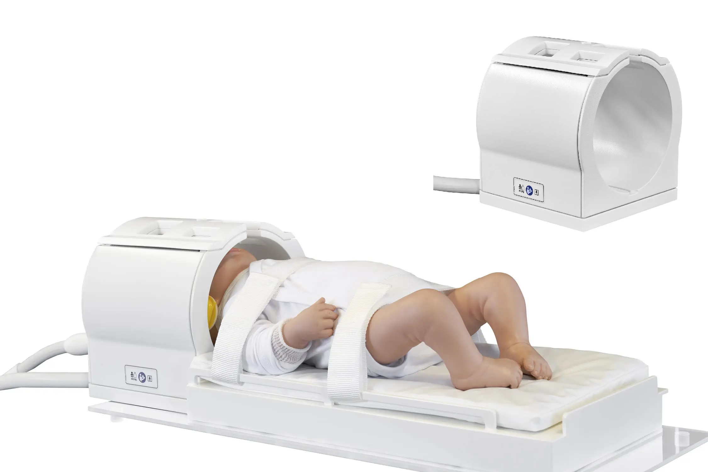 Cuộn dây Ăng-ten Radido (Ăng-ten đầu) dùng cho trẻ em; trẻ sơ sinh; trẻ sinh non được sử dụng để tạo nên các bức tranh khi chụp MRI