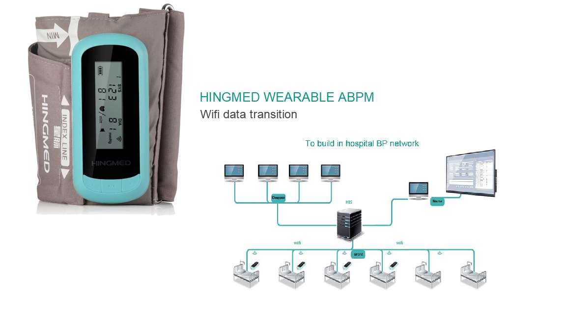 Máy theo dõi huyết áp tại giường; tại nhà có kết nối Wifi; Blutooth với PC; với hệ điều hành Android