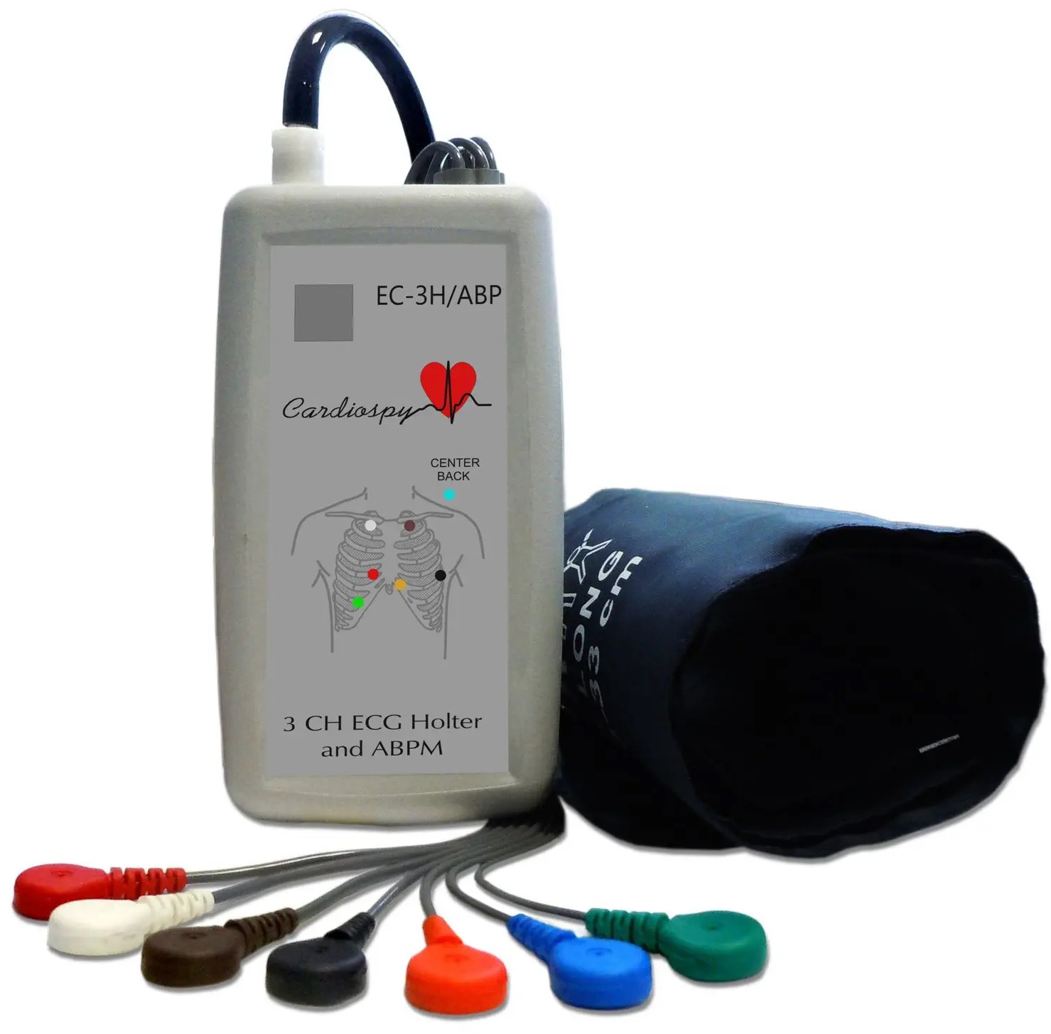Máy đo điện tim 03 kênh có tích hợp đo huyết áp và Holter ECG 3 kênh loại dùng tại giường; tại nhà; trên xe cứu thương loại cầm tay có kết nối Blutooth với Smartphone bởi hệ điều hành Android