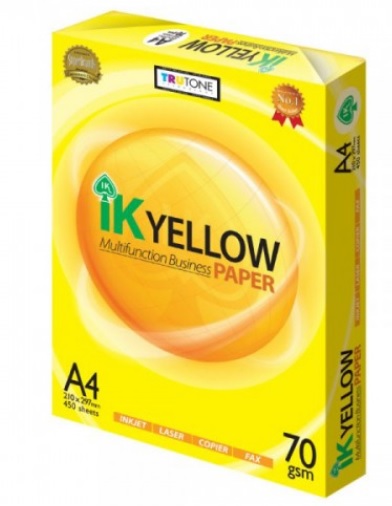 Giấy in A4 loại cao cấp IK Yellow A4 70Gsm