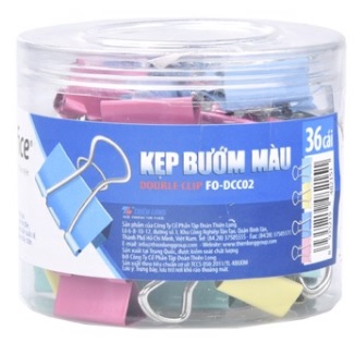 Kẹp bướm màu cỡ 19mm