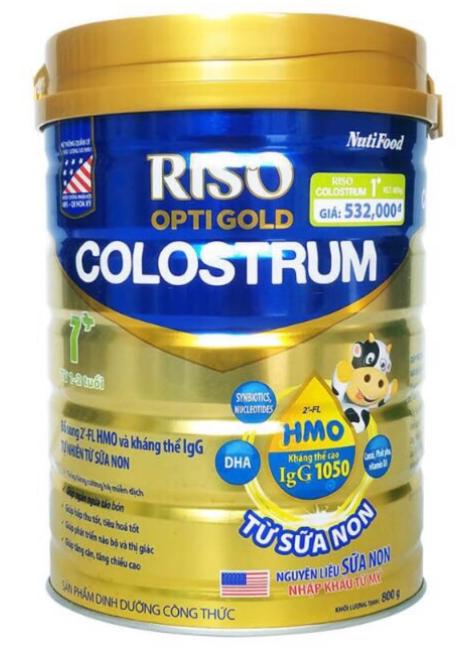 Sữa non “Riso OptiGold Colostrum 0+; 1+; 2+ (dành cho trẻ từ 0 -> 12 tháng