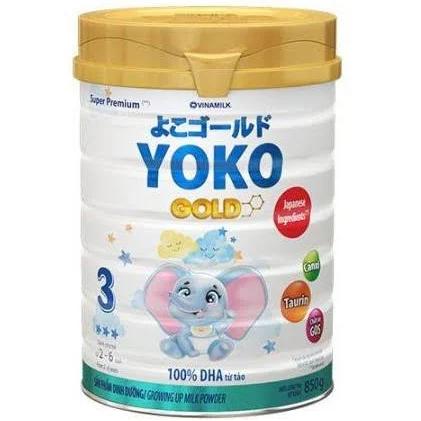 Sữa Yoko Gold 3 cho trẻ từ 24->36 tháng tuổi (Sữa đặc hiệu cung cấp dưỡng chất thiết yếu của trẻ, giúp tăng cường sức đề kháng và phát triển não bộ)