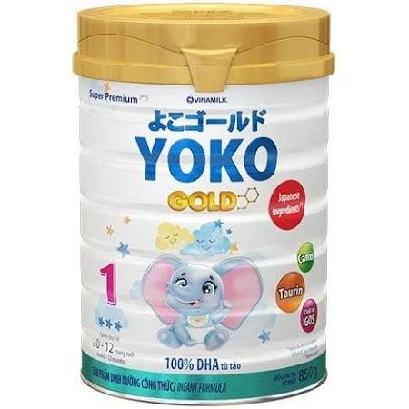 Sữa Yoko Gold 1 cho trẻ từ 0->12 tháng tuổi (Sữa đặc hiệu dinh dưỡng đặc chế hỗ trợ phát triển não bộ, giúp bé dễ hấp thu, tiêu hóa khỏe)