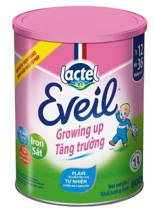 Sữa Lactel Eveil Growing Up (Sữa đặc hiệu dành cho trẻ giúp trẻ phát triển cao lớn, phát triển trí não và tăng cường hệ miễn dịch dành cho trẻ từ 1 đến 3 tuổi;  ….)