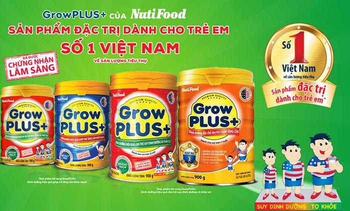 Sữa Grow Plus+ Đỏ; Xanh; Cam (Sữa đặc hiệu dành cho trẻ biếng ăn; suy dinh dưỡng thấp còi; giúp bổ sung cho chế độ ăn thiếu đạm và vi chất dinh dưỡng, hỗ trợ tăng cường sức khỏe tổng thể, giúp trẻ phá