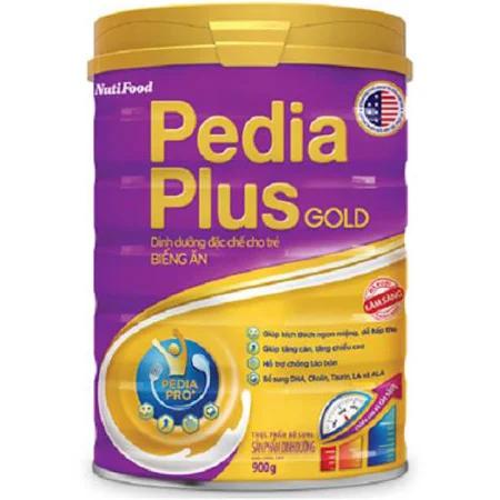 Sữa Pediaplus Gold (Sữa đặc hiệu hoàn hão dành cho trẻ biếng ăn và trẻ ốm, kích thích trẻ ăn ngon miệng, giúp trẻ phát triển trí não thị giác, cung cấp dưỡng chất cần thiết, hỗ trợ tiêu hóa giúp trẻ d