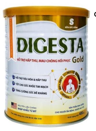 Sữa DIGESTA Gold 400g (dành cho người bị bệnh nặng; hôn mê do tai biến, bệnh nhân lao, suy tim, suy hô hấp, ung thư,...)