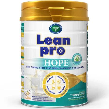 Sữa LeanPro Hope (Sữa đặc hiệu chuyên biệt dành cho bệnh nhân ung thư, suy mòn và sụt cân do suy mòn trong quá trình hóa trị, xạ trị là nguyên nhân lớn dẫn đến không đáp ứng tốt hiệu quả điều trị)