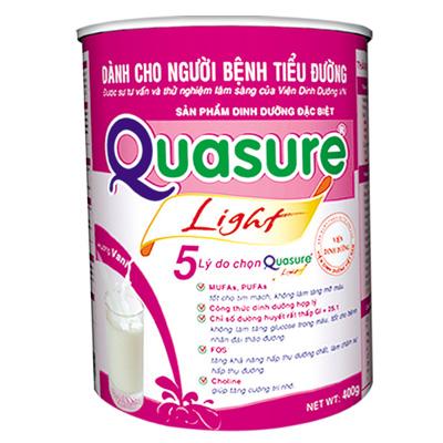 Sữa Quasure Light (Sữa đặc hiệu dành cho người bệnh đái tháo đường; tiền đái tháo đường; người ăn kiêng,… có chỉ số đường huyết thấp 25.1%)