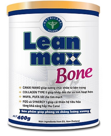 Sữa Lean Max Bone (Sữa đặc hiệu dành cho người lớn giúp duy trì sức khỏe tổng thể, giúp xương chắc khỏe, khớp linh hoạt. Là nguồn dinh dưỡng hỗ trợ phòng và chống loãng xương, giúp xương chắc khỏe từ 