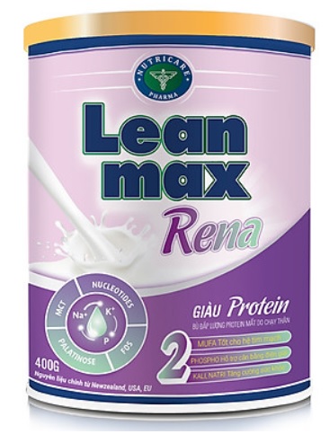 Sữa Lean Max Rena 2 (Sữa đặc hiệu dành cho bệnh nhân bị bệnh thận; sau phẫu thuật;  ….)
