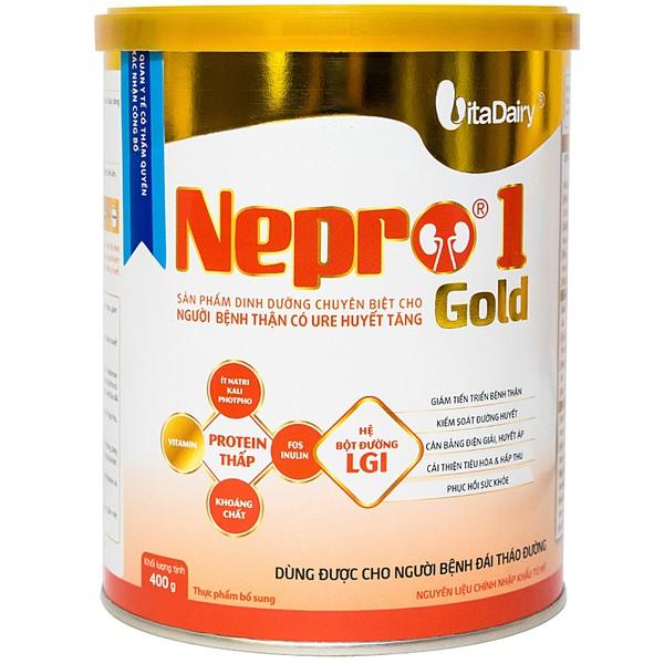 Sữa Nepro 1 Gold (Sữa đặc hiệu dành cho người bệnh thận có Urê huyết tăng dùng được cho người bệnh đái tháo đường)