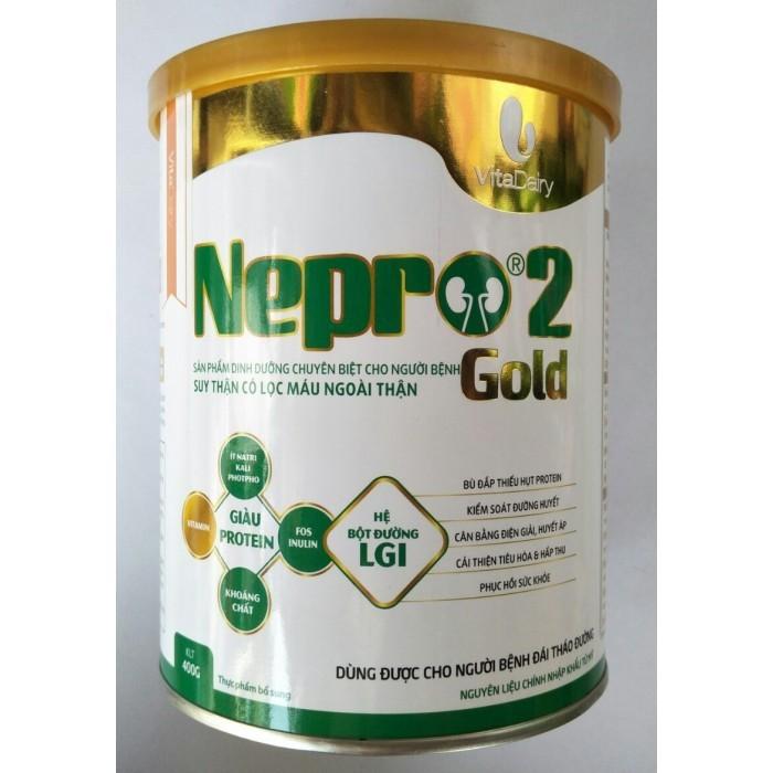 Sữa Nepro 2 Gold (Sữa đặc hiệu dành cho bệnh nhân đang lọc máu ngoài thận + Tiểu đường)